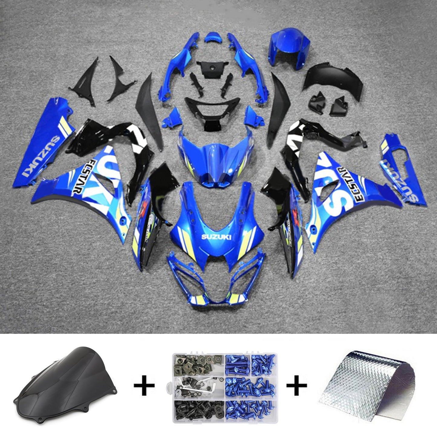 2017-2024 Suzuki GSXR1000 K17 Injection Fairing Kit Bodywork Plastic ABS #101