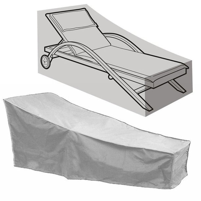 Waterproof Silver Sun Lounge Chair Dust Oxford Outdoor Garden Furniture Cover