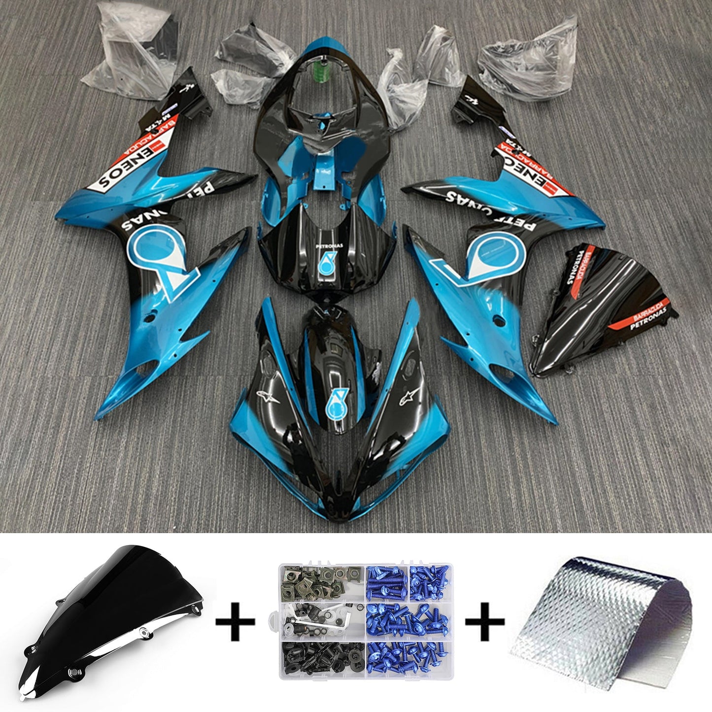 2004-2006 Yamaha YZF 1000 R1 Injection Fairing Kit Bodywork Plastic ABS#43