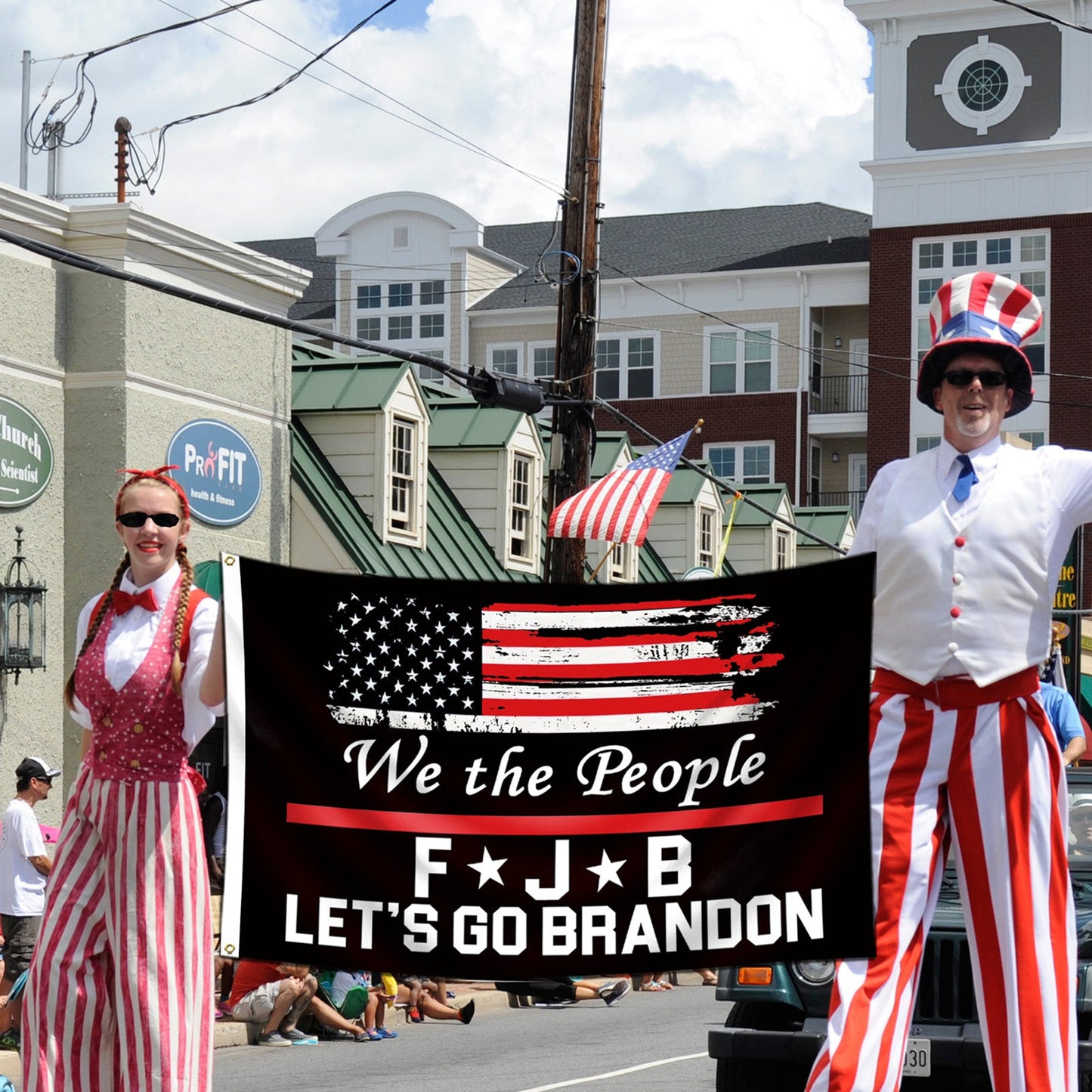 Let's Go Brandon Flag 3x5Ft Funny FJB Anti Joe Biden 2021 Garden House Yard Flag