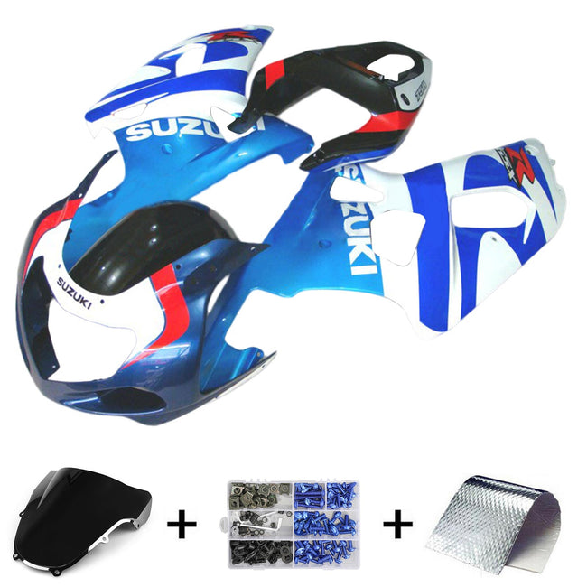 2001-2003 Suzuki GSXR600 GSXR750 K1 Fairing Kit Bodywork Plastic ABS