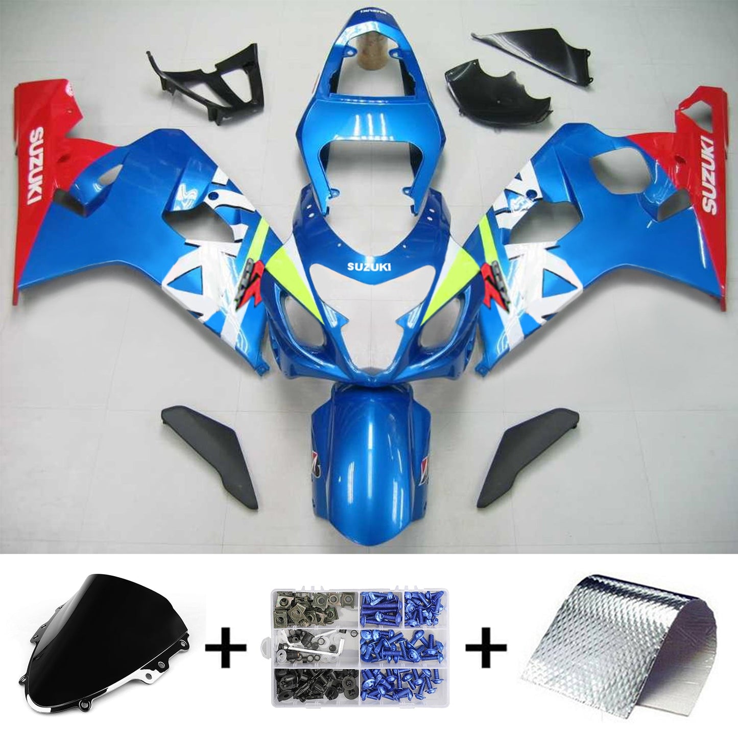 2004-2005 Suzuki GSXR 600/750 K4 Injection Fairing Kit Bodywork Plastic ABS #103 Amotopart