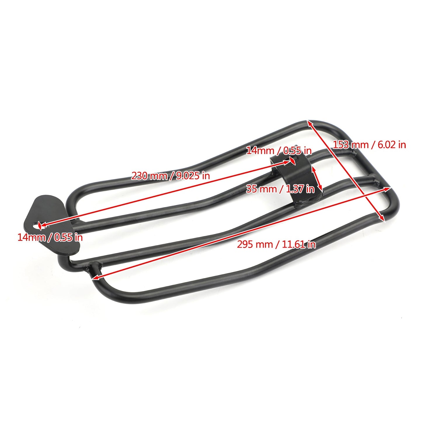 2017-2020 Honda CMX300 Rebel 300 Black Rear Top Case Carrier Luggage Rack