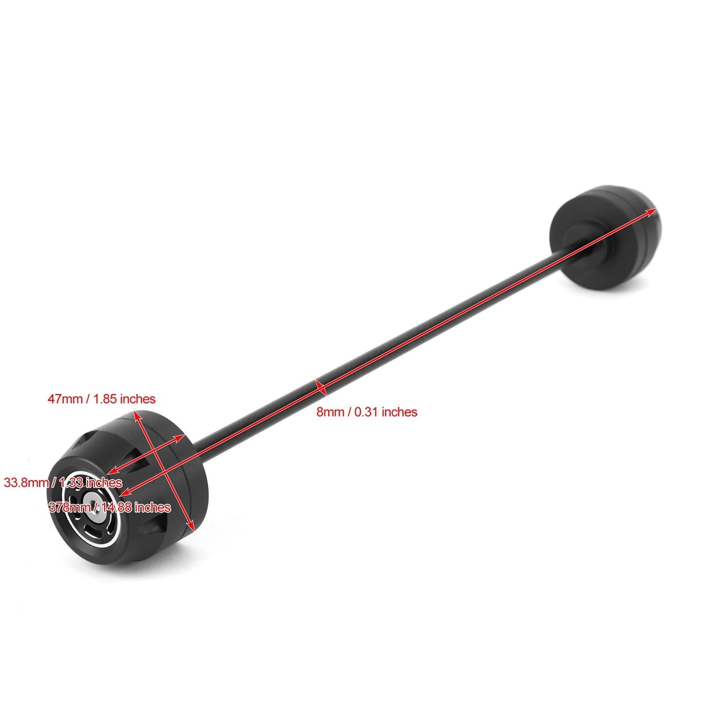 FRONT + REAR Axle Fork Wheel Slider Black Fit for BMW F900 R / F900 XR 2020