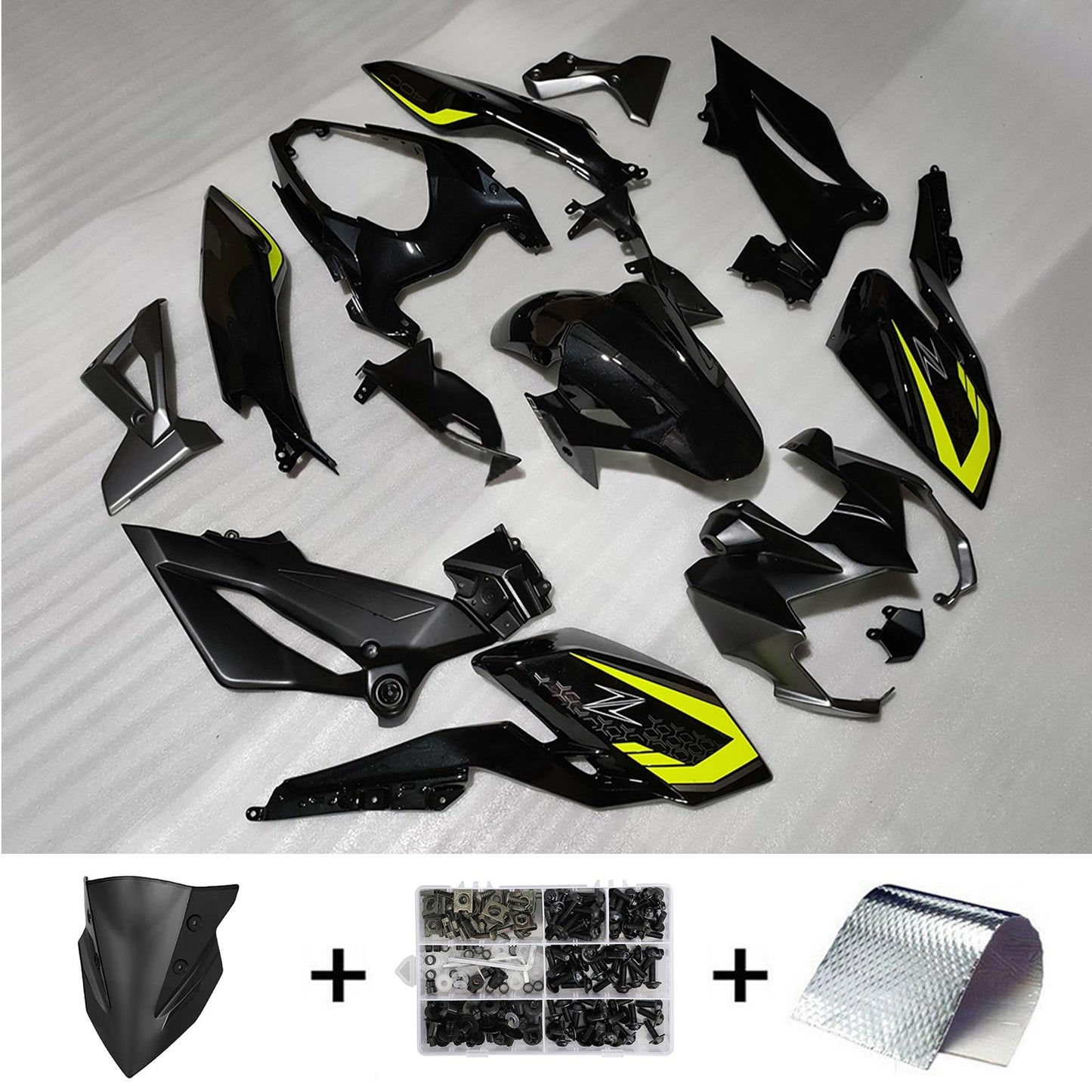 2018-2024 Kawasaki Z400 Amotopart Injection Fairing Kit Bodywork Plastic ABS #101