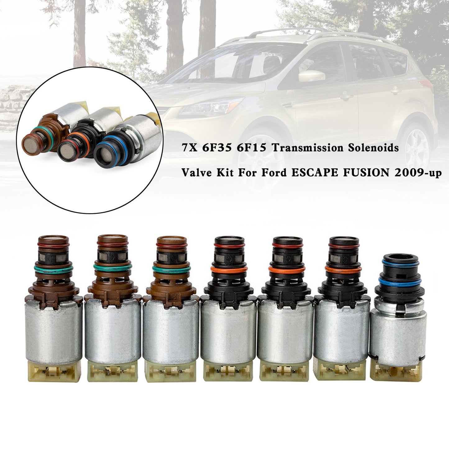 Ford Mariner 2009-2011 2.0L 2.5L V6 3.0L 7X 6F35 6F15 Transmission Solenoids Valve Kit