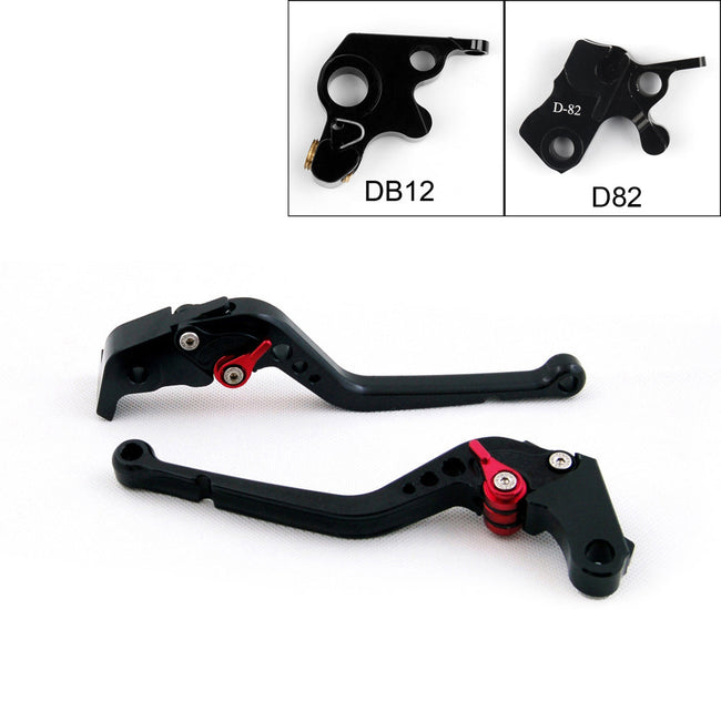 Long Brake Clutch Levers For Ducati 821 MONSTER/Dark/Stripe 2014-2016 Black