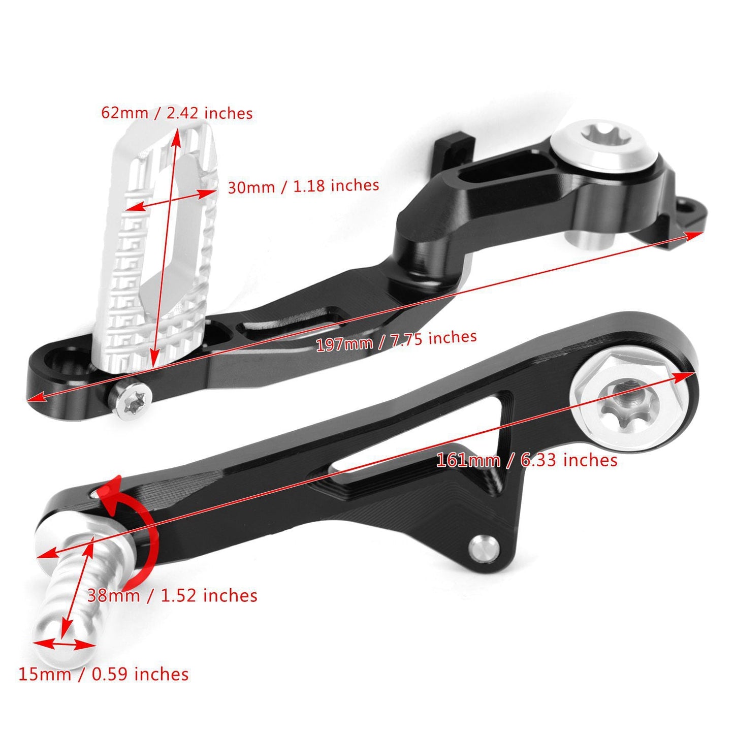 CNC Aluminum Gear Shift Foot Lever With Brake Pedal Fit For BMW R1250GS / R1250GS Adventure 2019+ SI
