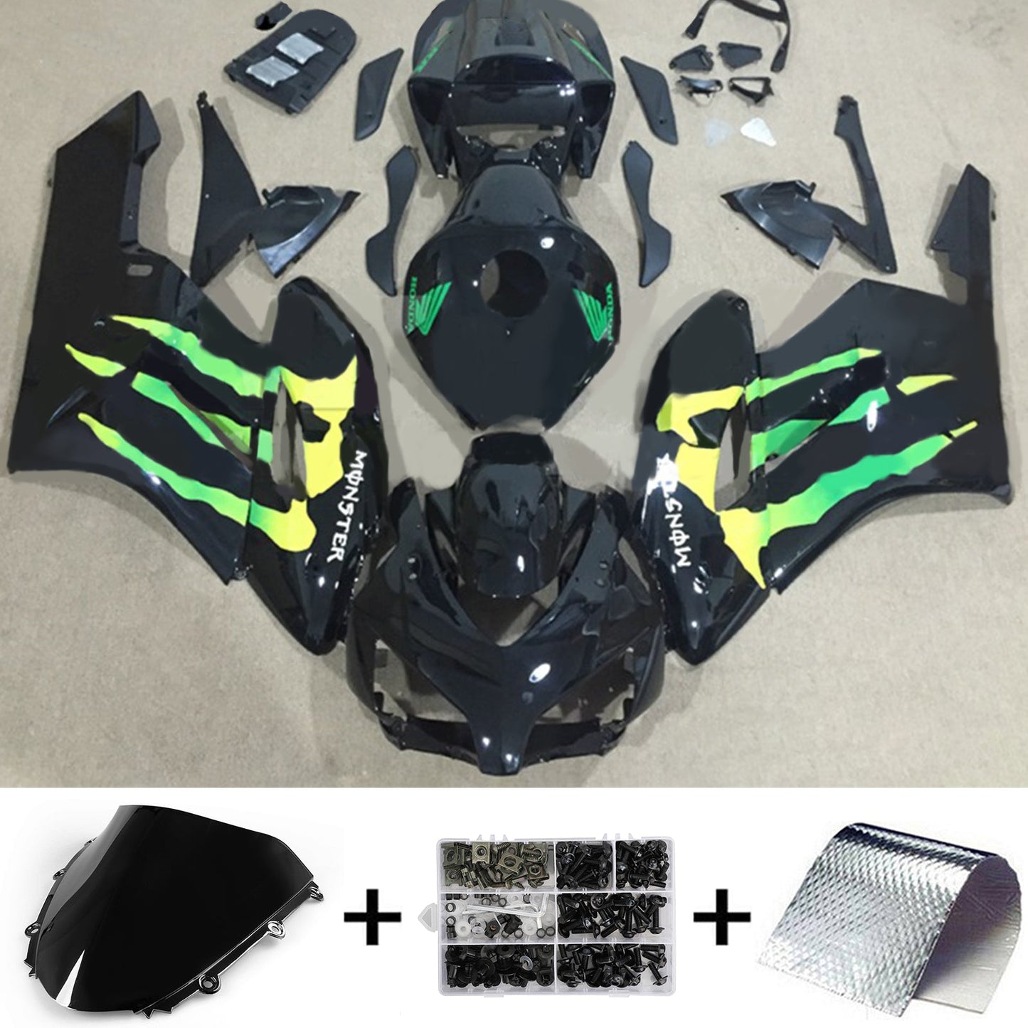 2004-2005 Honda CBR1000RR Injection Fairing Kit Bodywork Plastic ABS#182