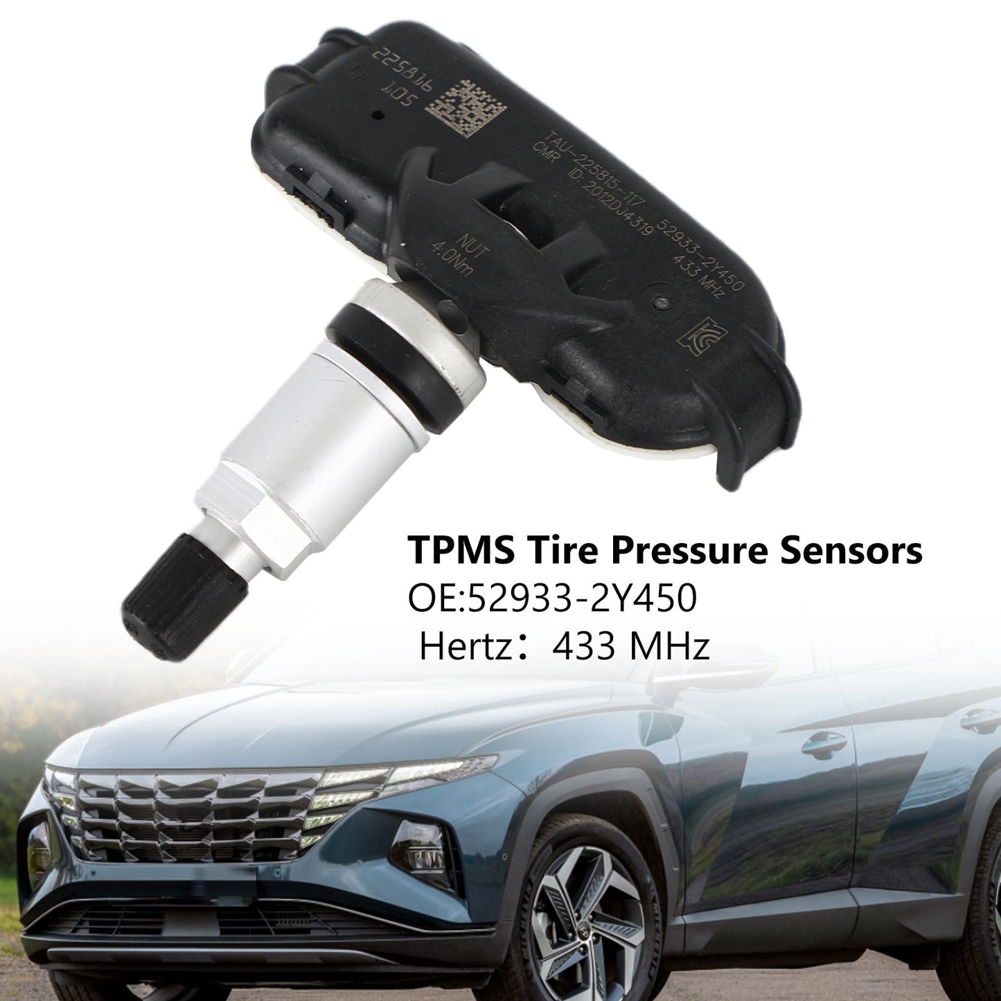 1x TPMS Tire Pressure Sensor 52933-2Y450 For Hyundai ix35 Tucson