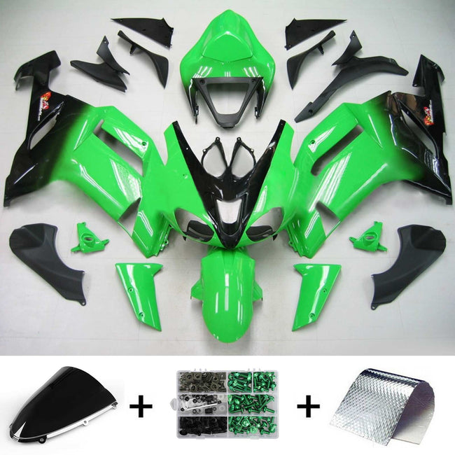 2007-2008 Kawasaki ZX6R 636 Amotopart Injection Fairing Kit Bodywork Plastic ABS #131