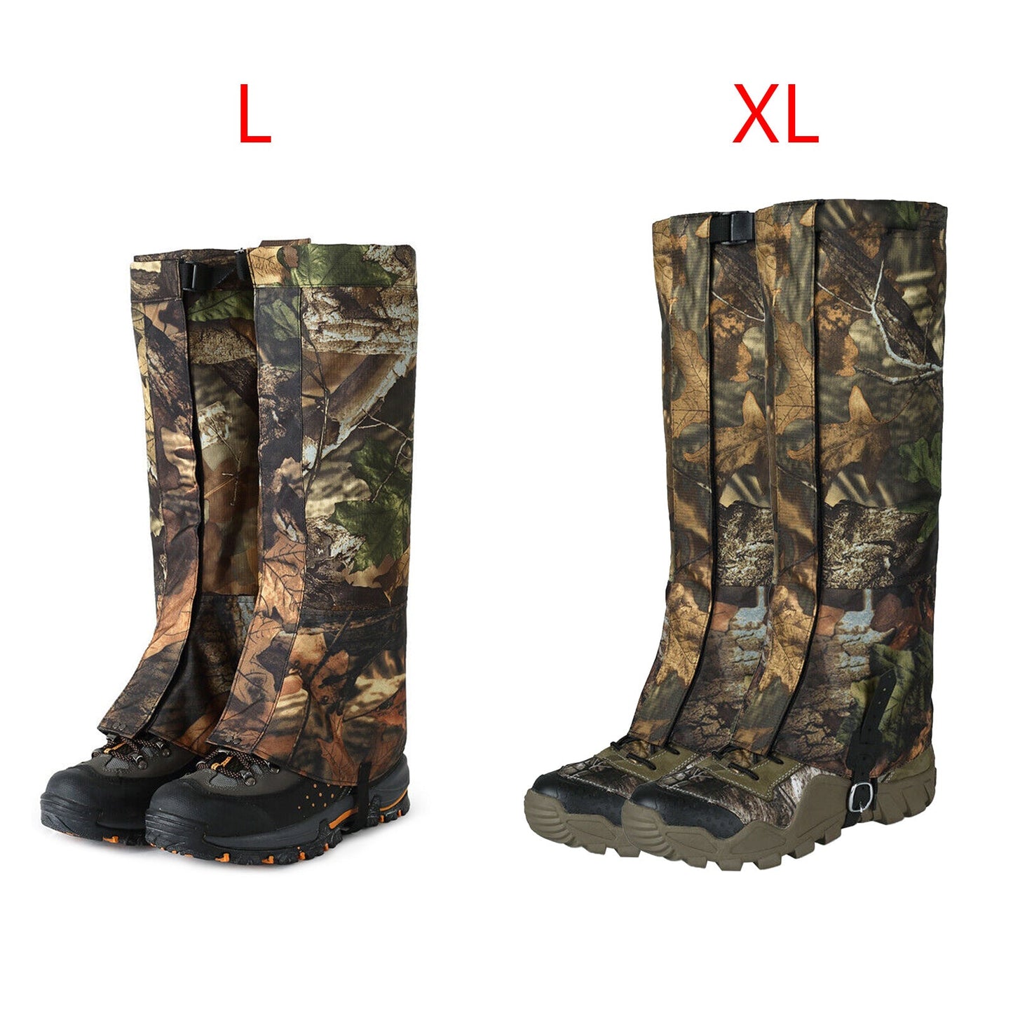 2x Camo Outdoor Hiking Hunting Snow Waterproof Boots High Legging Gaiters