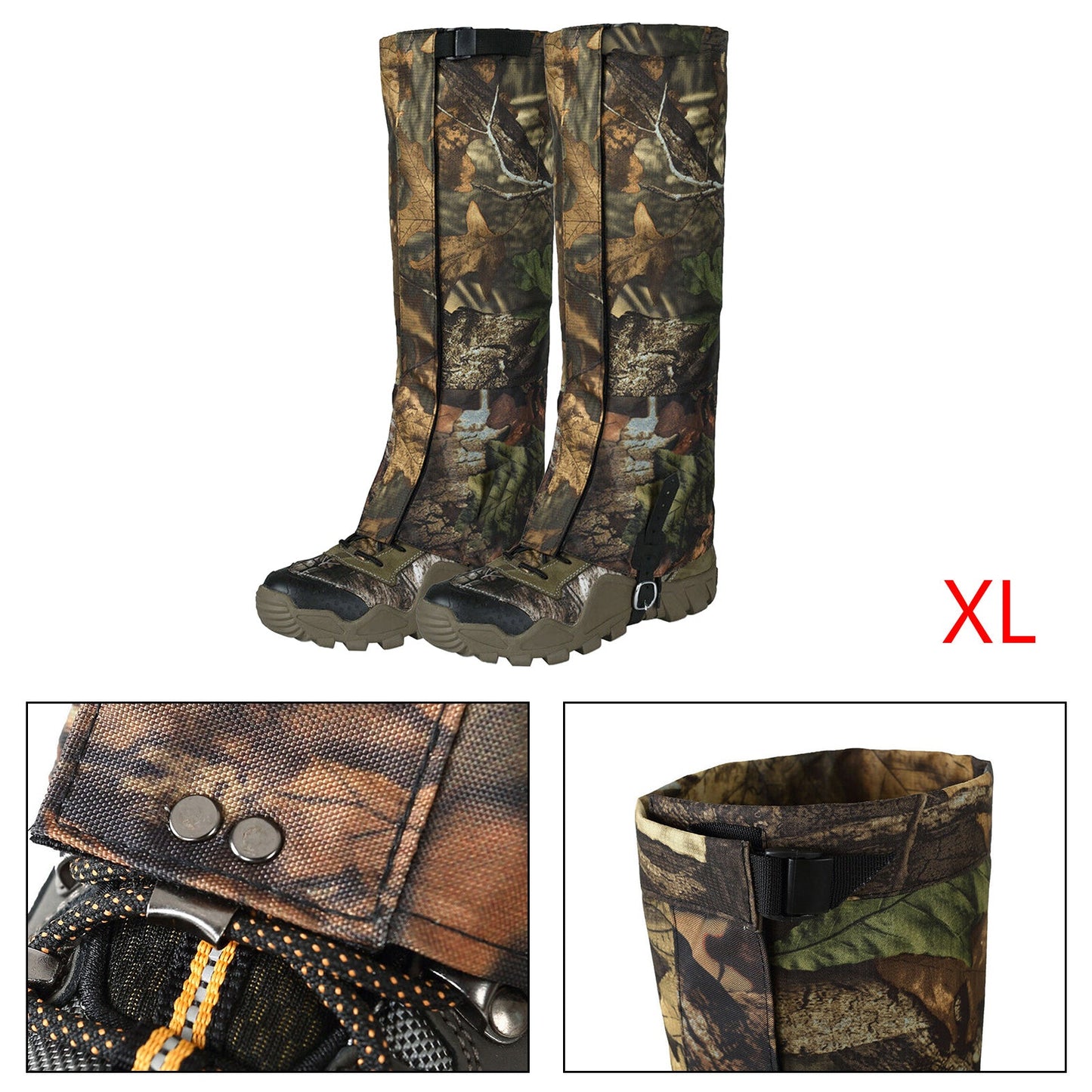 2x Camo Outdoor Hiking Hunting Snow Waterproof Boots High Legging Gaiters