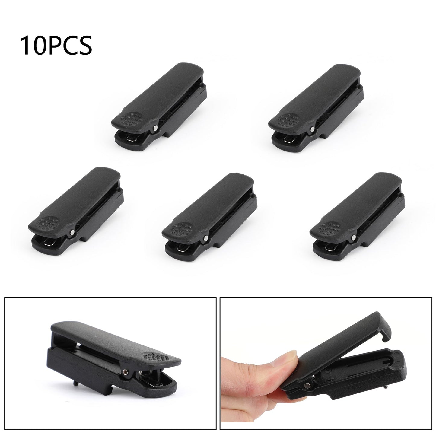 10PCS Back Clip Back Pocket Clip For BaoFeng BF A58 UV9R/9Rplus Walkie Talkie