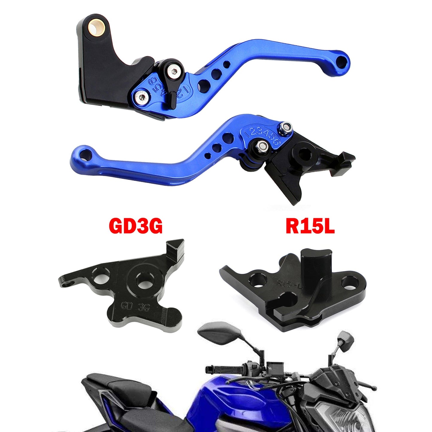 Motorcycle Short Clutch Brake Lever fit for YAMAHA MT125 2014-2019