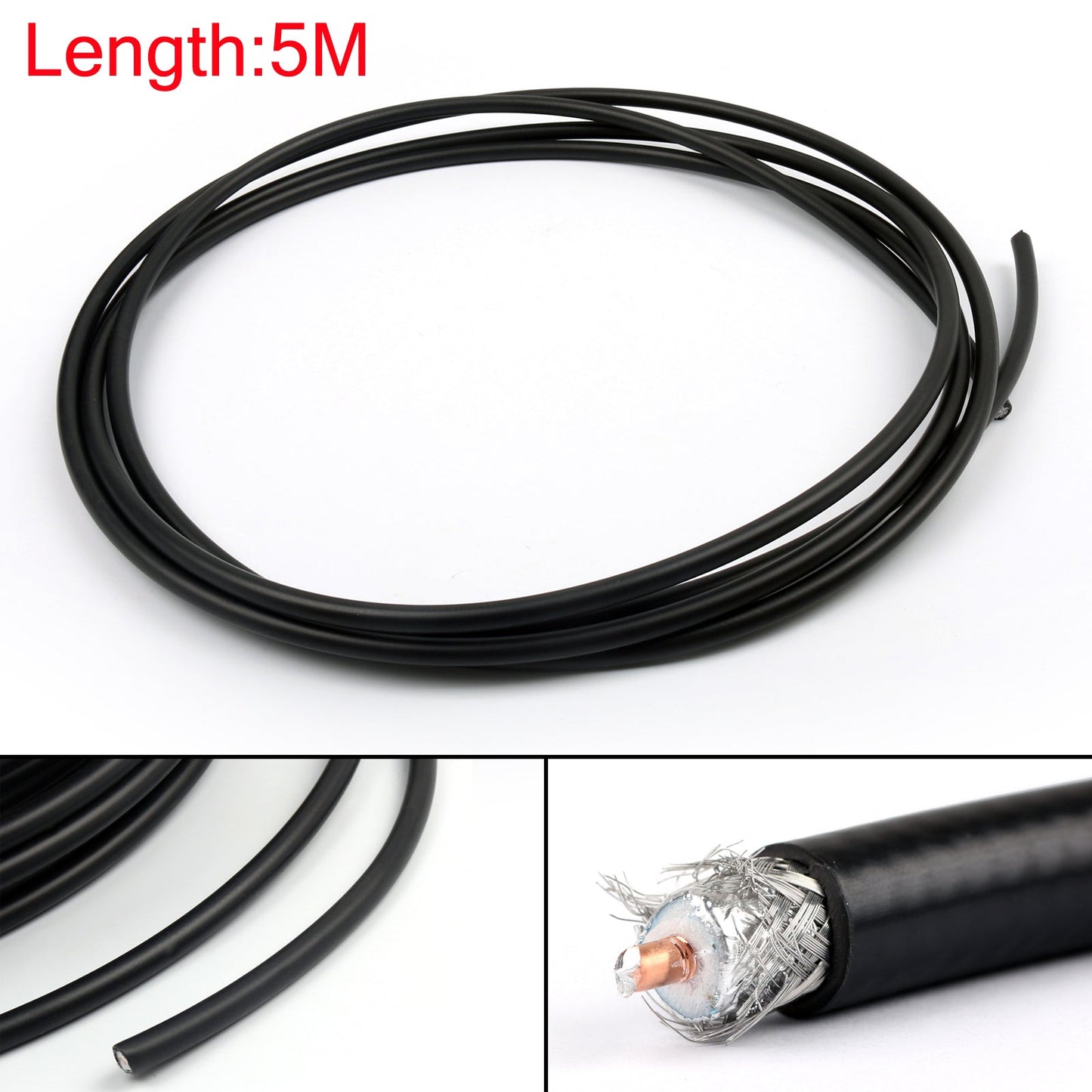RG8/KSR400 RF Coaxial Cable Connector Coax shielded Pigtail