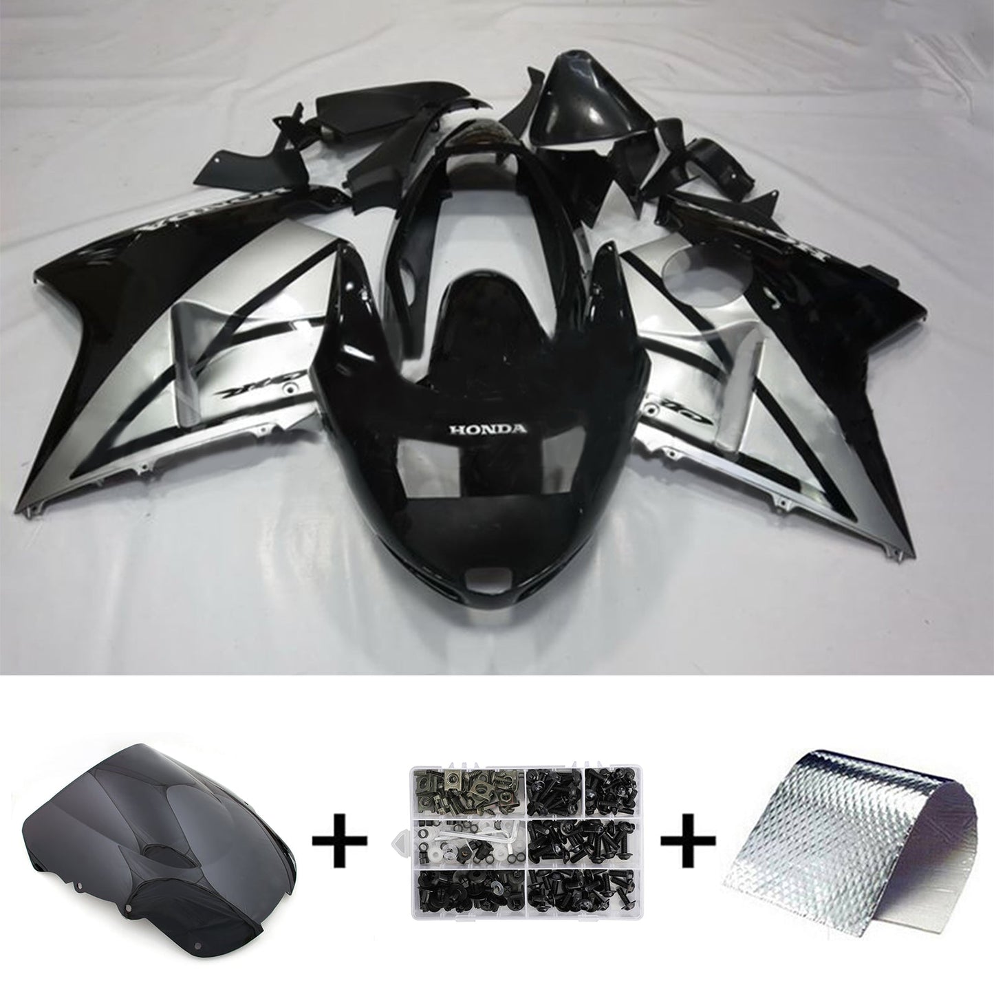 1996-2007 Honda CBR1100XX SuperBlackBird Injection Fairing Kit Bodywork ABS#126