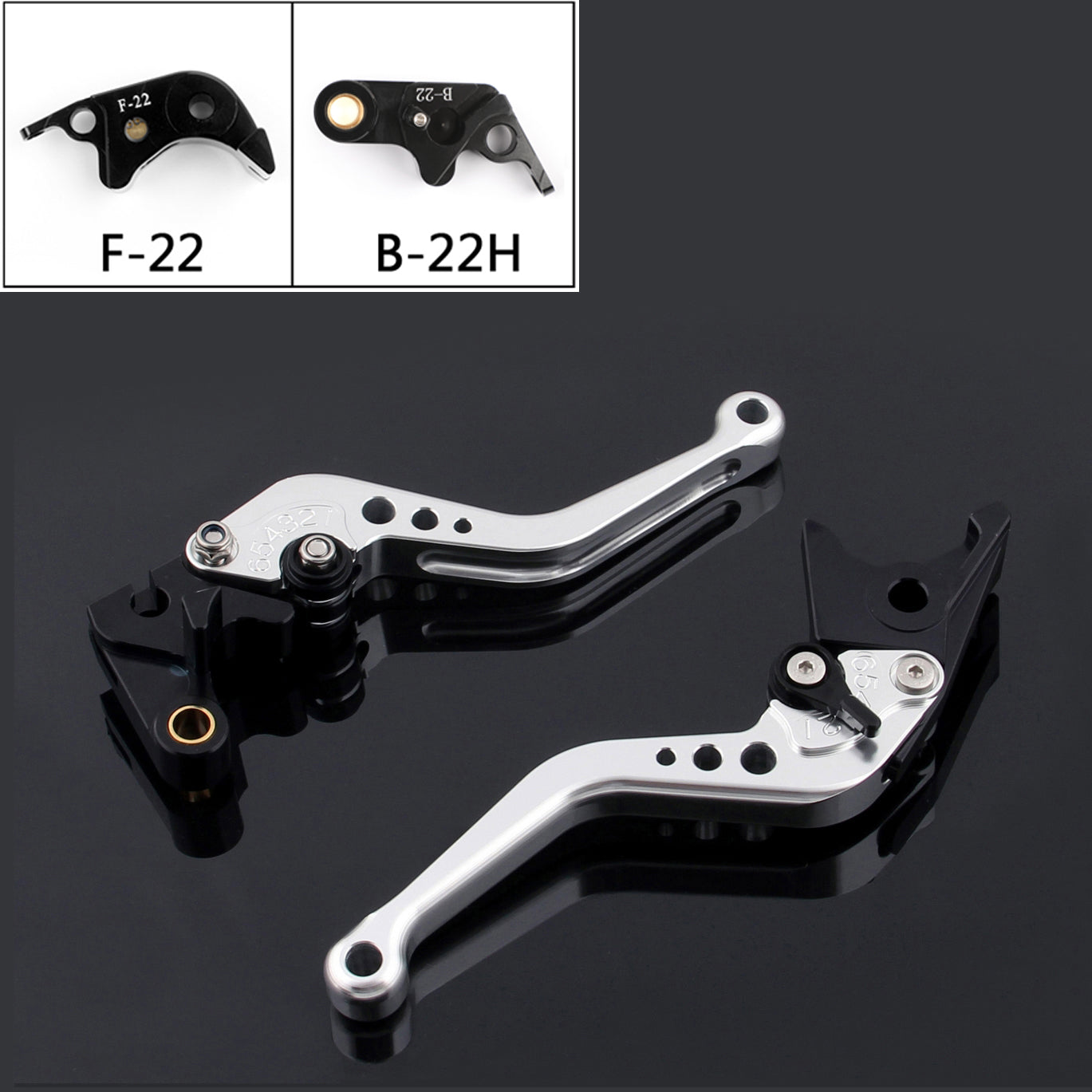 Short Brake & Clutch Lever For BMW S1000RR 15-2018 S1000R 15-18 (F-22/B-22H) BK