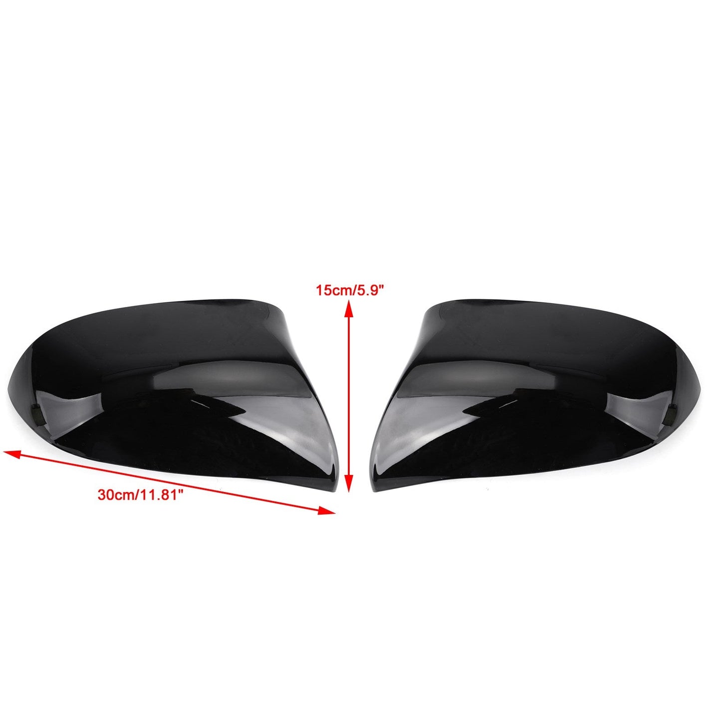 Rearview Mirror Cover Fit For BMW F15 X5 & F16 X6 X4 F26 X3 E83 2014-2018 (Will Not Fit X5M & X6M Models) GBLK