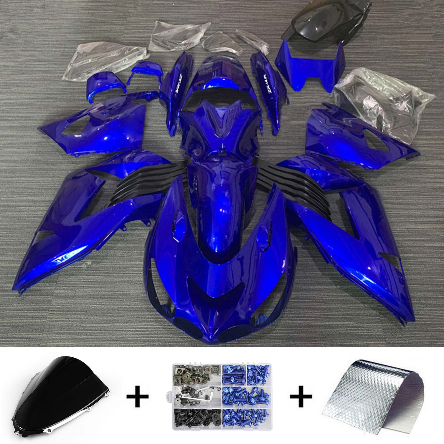 2006-2011 Kawasaki ZX14R Injection Fairing Kit Bodywork Plastic ABS#124