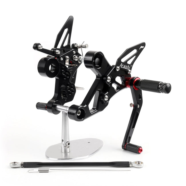 Racing Adjustable Rearsets Foot Pegs Rear Set For 2014 Yamaha MT-09 FZ-09 Black