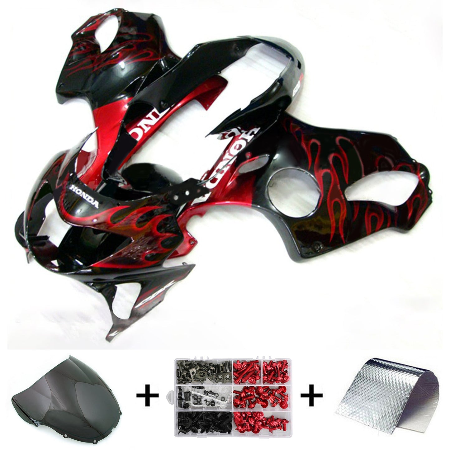 1999-2000 Honda CBR600 F4 Injection Fairing Kit Bodywork Plastic ABS#137