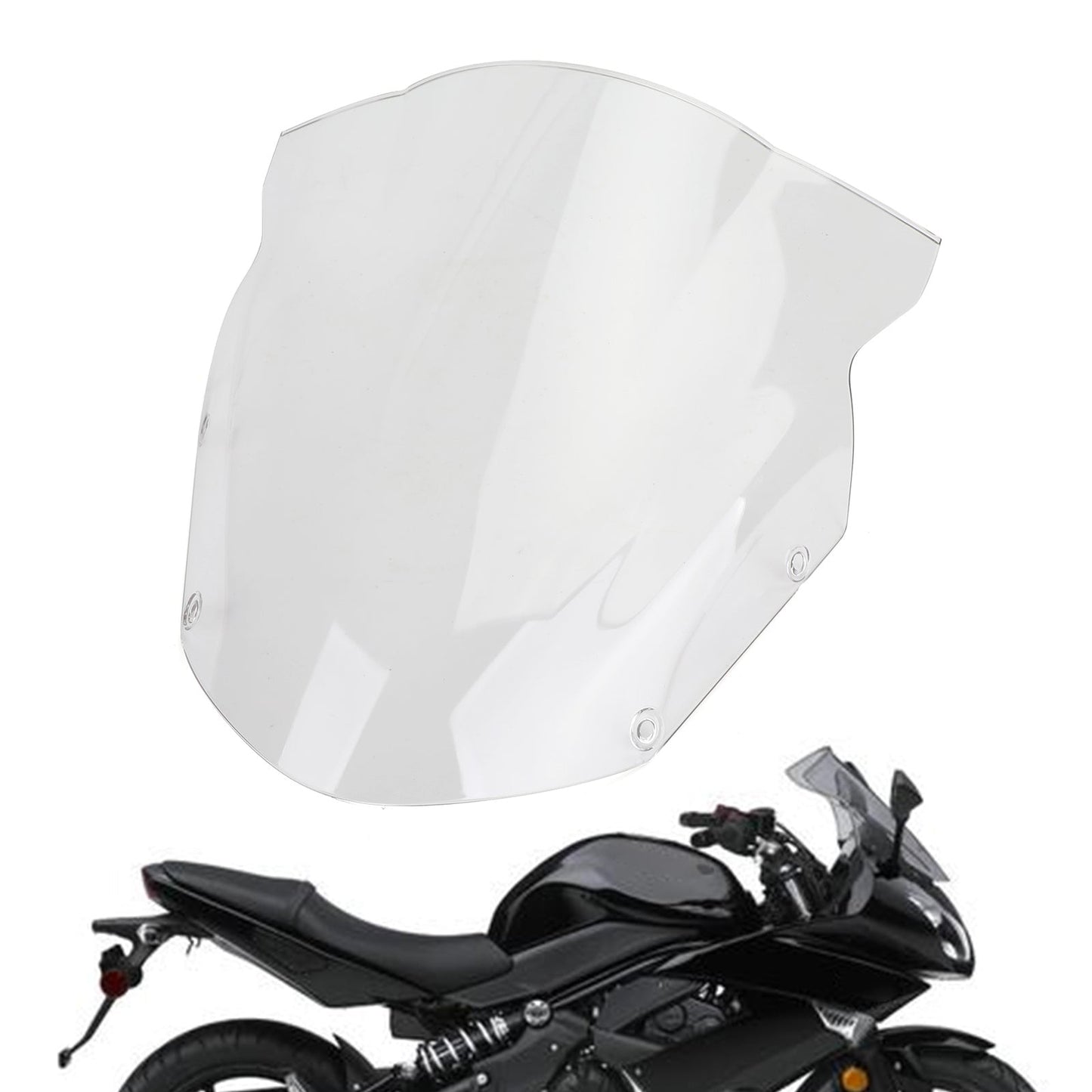 Windshield Windscreen For Kawasaki Ninja 650 ER6F 2009-2011 BLK