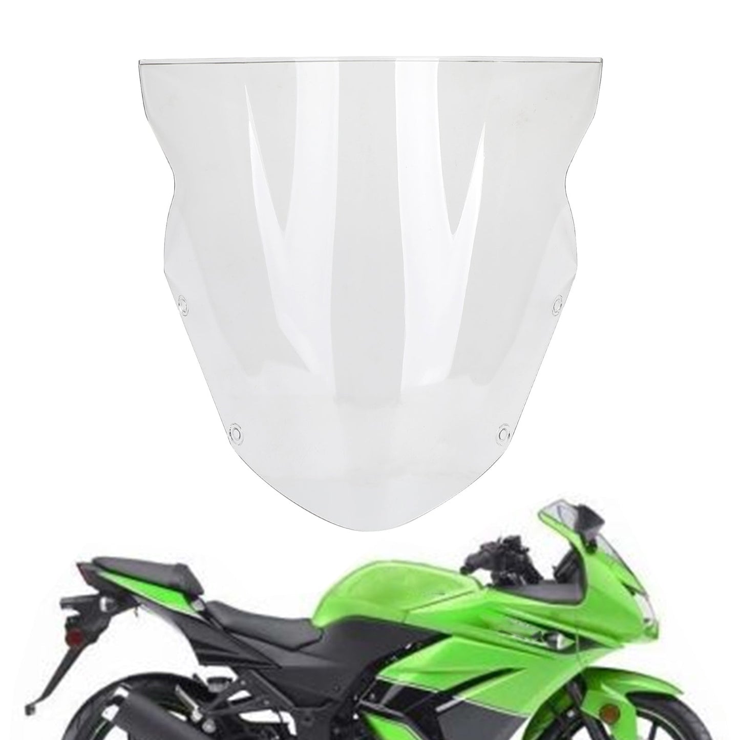 Windshield Windscreen For Kawasaki Ninja 650 ER6F 2009-2011 BLK