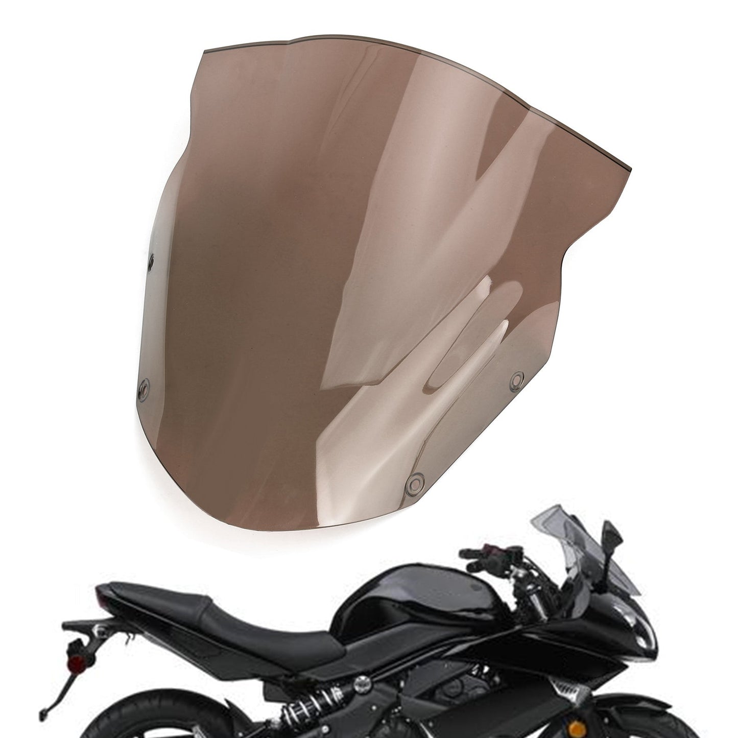 Windshield Windscreen For Kawasaki Ninja 650 ER6F 2009-2011 BLK