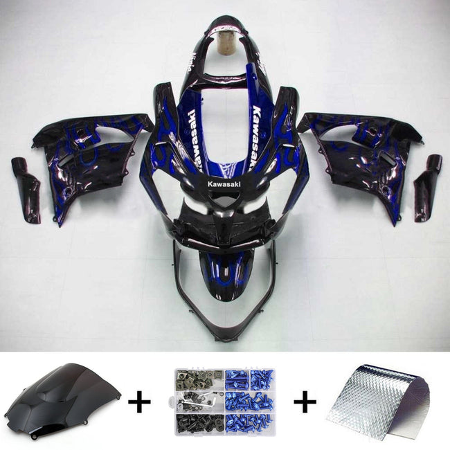 2000-2001 Kawasaki ZX9R Amotopart Injection Fairing Kit Bodywork Plastic ABS #106