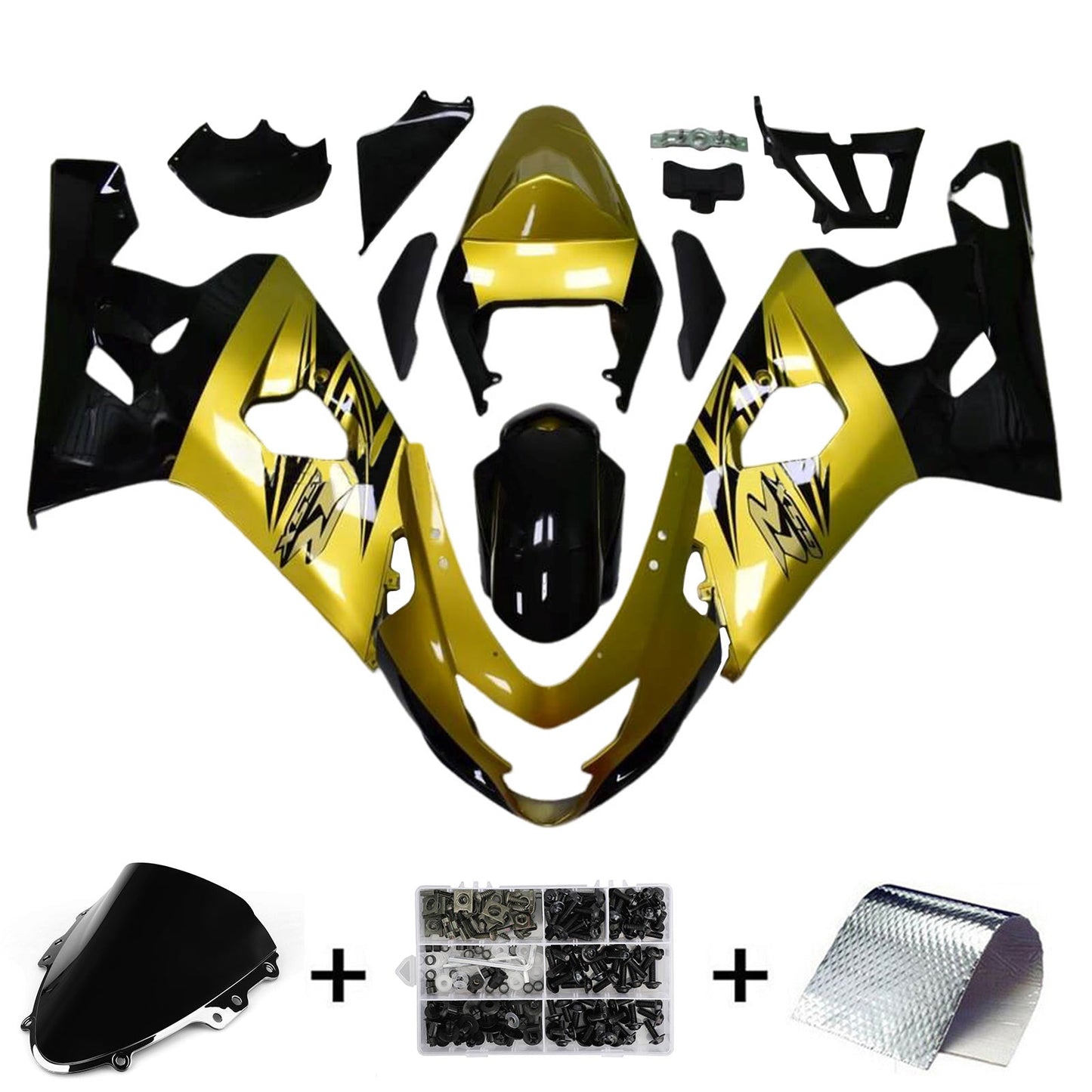 2004-2005 Suzuki GSXR 600/750 K4 Injection Fairing Kit Bodywork Plastic ABS