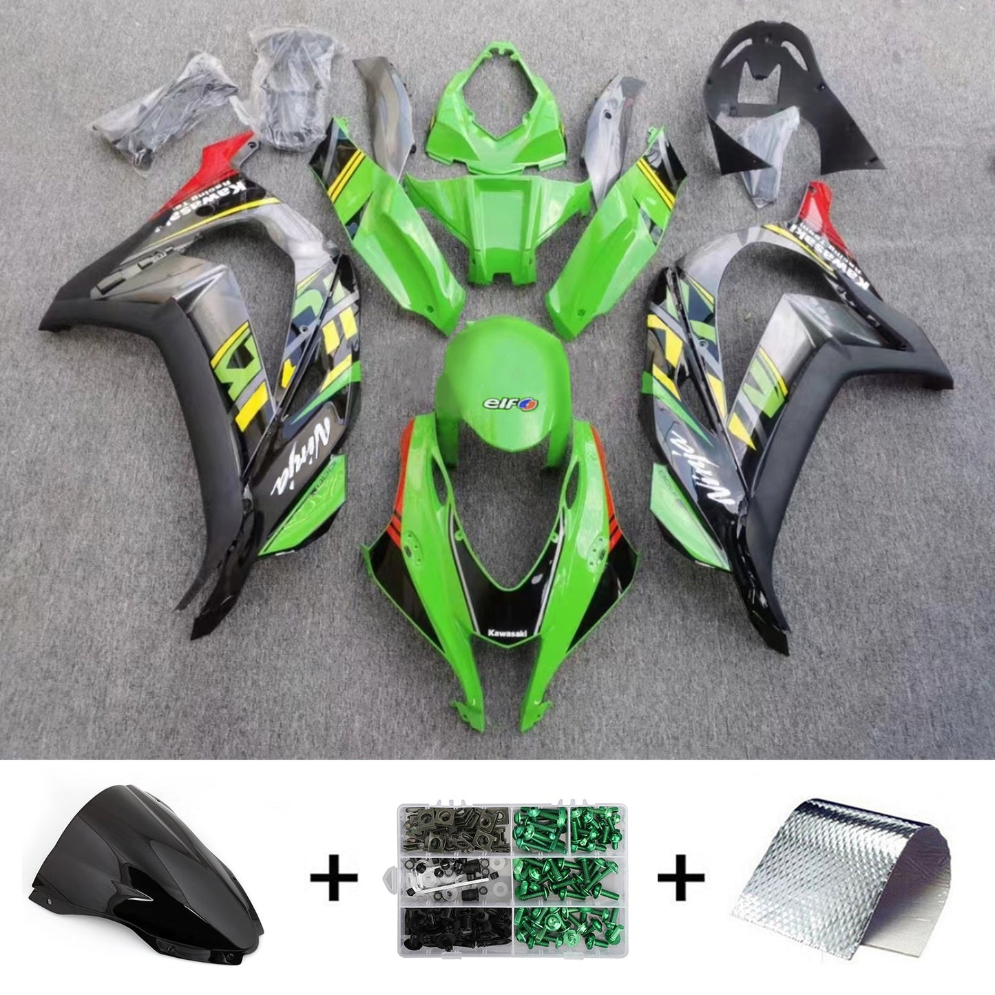 2016-2020 Kawasaki ZX10R Injection Fairing Kit Bodywork Plastic ABS#152