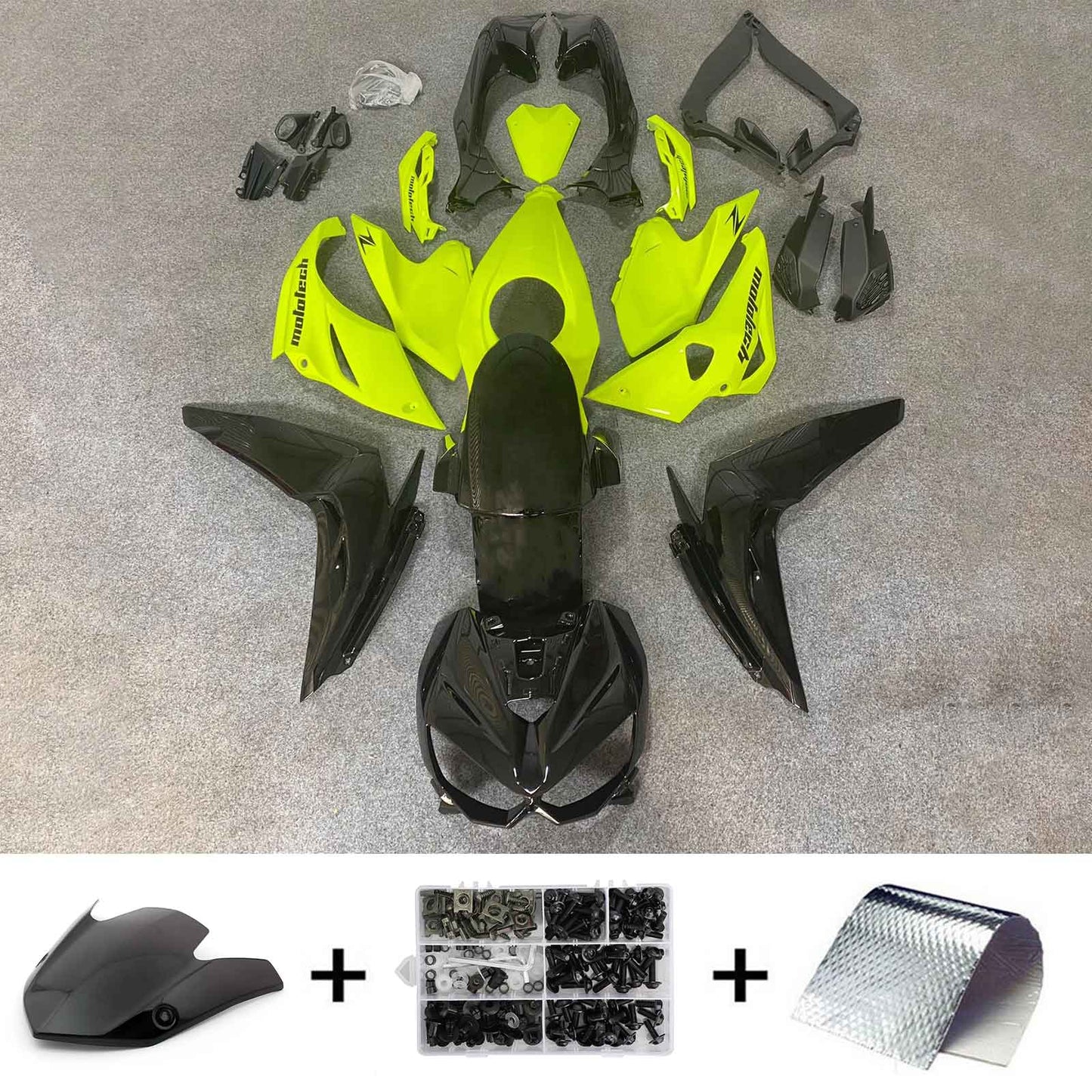 2014-2017 Kawasaki Z1000 Injection Fairing Kit Bodywork Plastic ABS#111