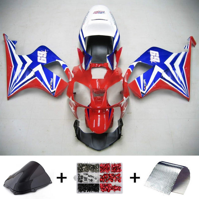 2000-2006 Honda VTR1000 RC51 Amotopart Injection Fairing Kit Bodywork Plastic ABS #101