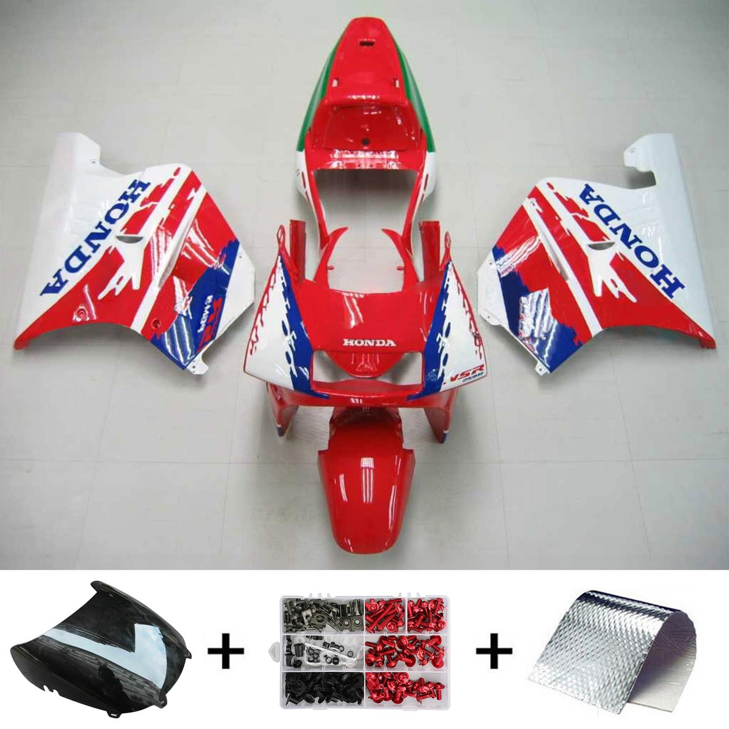 1990-1993 Honda NSR250 PGM-3 Amotopart Injection Fairing Kit Bodywork Plastic ABS #104