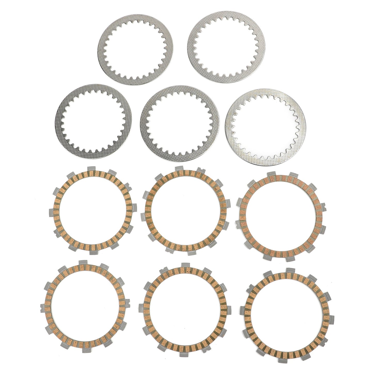 Clutch Plate Kit - Friction & Steel Plates For Suzuki DF200ET DF200EW DF200EX DF200 EV/EW/EY/G/H/J GSF250 N/ZM/P/NP/ZP/N/NR RG125 CG/CH/J Gamma UCG/UCH/UJ/UAJ/BUJ Gamma
