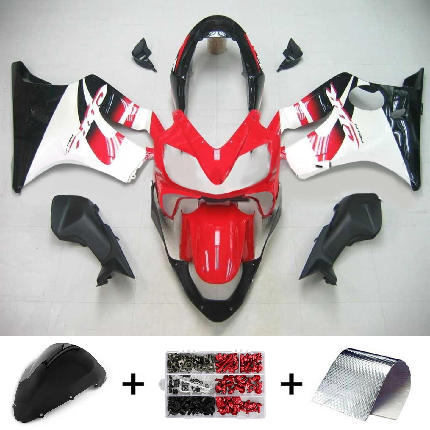 2004-2007 Honda CBR600 F4i Amotopart Injection Fairing Kit Bodywork Plastic ABS #114