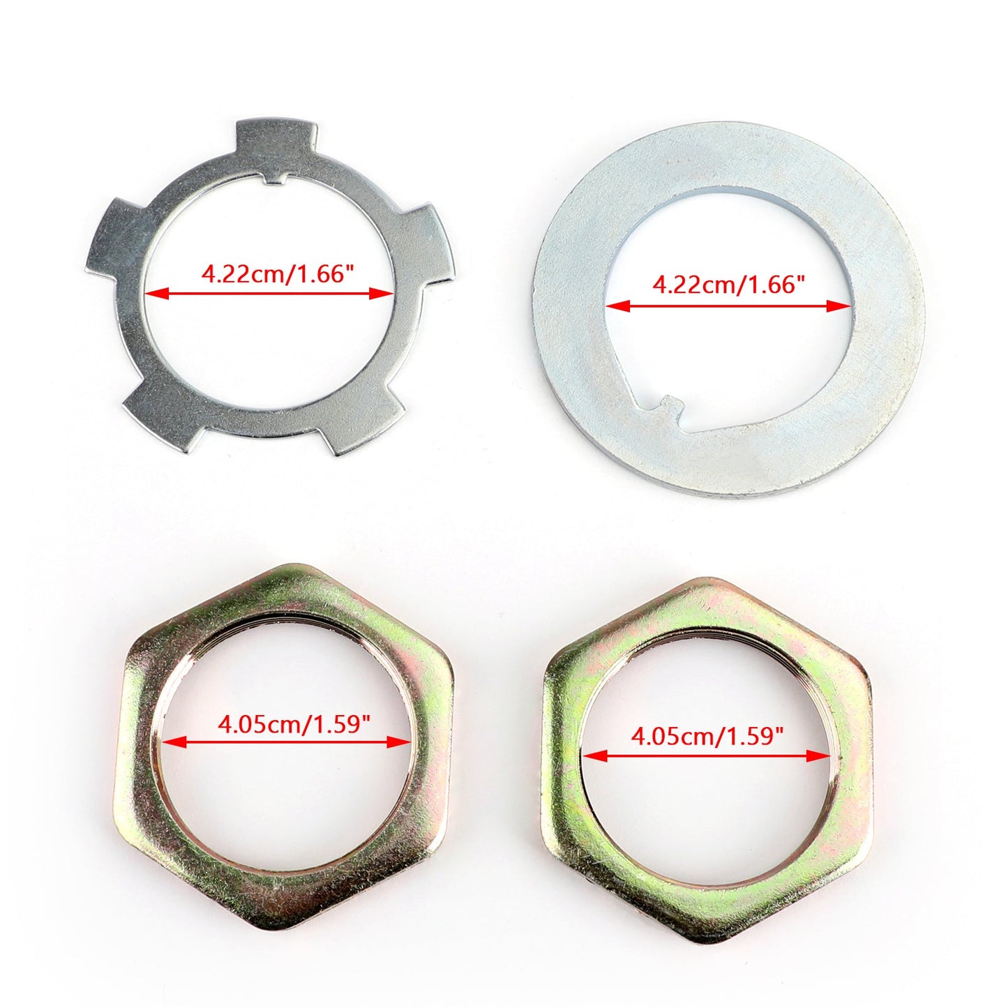 Front Axle Hub Spindle Lock Nut Washer Kit 43521-60011 For Toyota Hilux