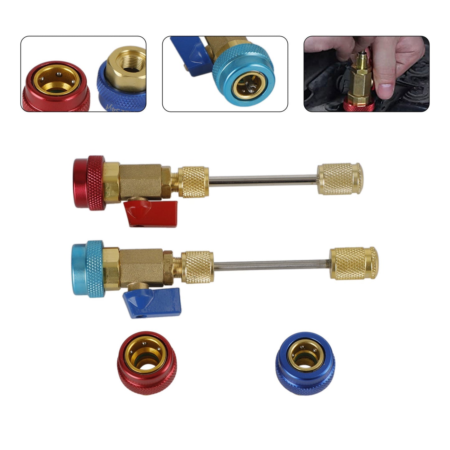 AC R134A R1234YF Automotive Valve Core Remover And Installer Tool Set