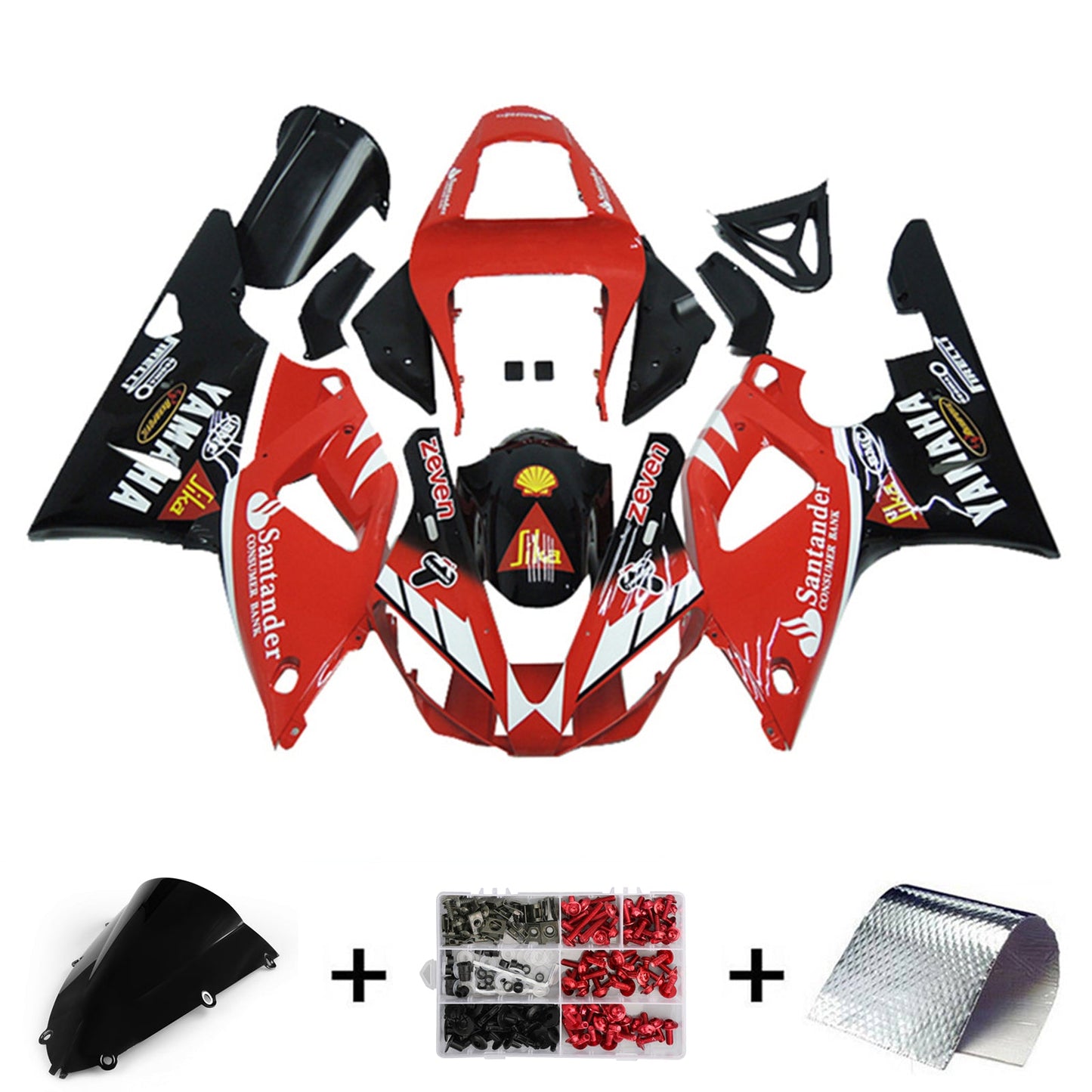 1998-1999 Yamaha YZF 1000 R1 Injection Fairing Kit Bodywork Plastic ABS#127