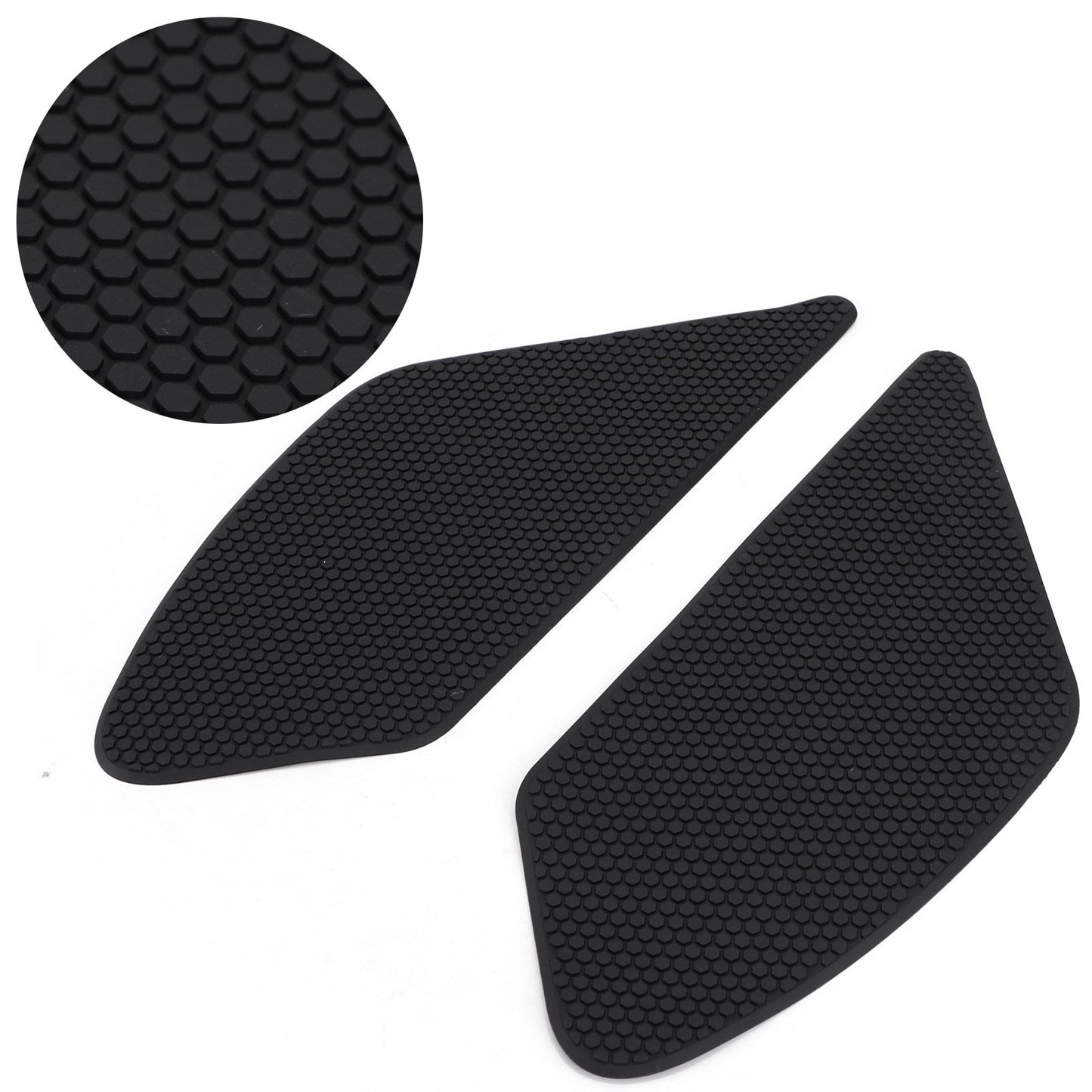 2X Side Tank Traction Grips Pads Fit For Ducati Monster 797 17-19 Rubber Black