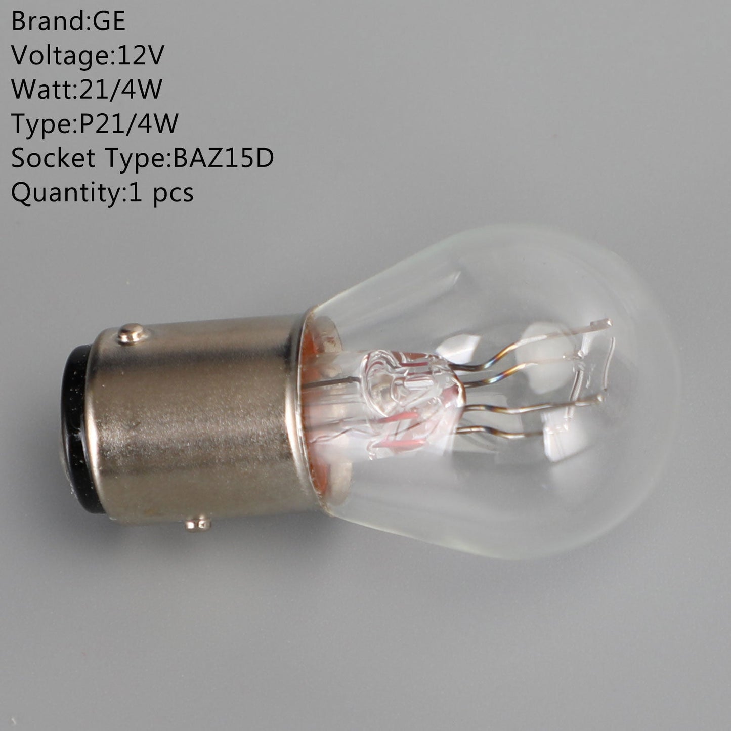 For GE General Lighting Halogen Auxiliary Light P21/4W 12V21/4W BAZ15D