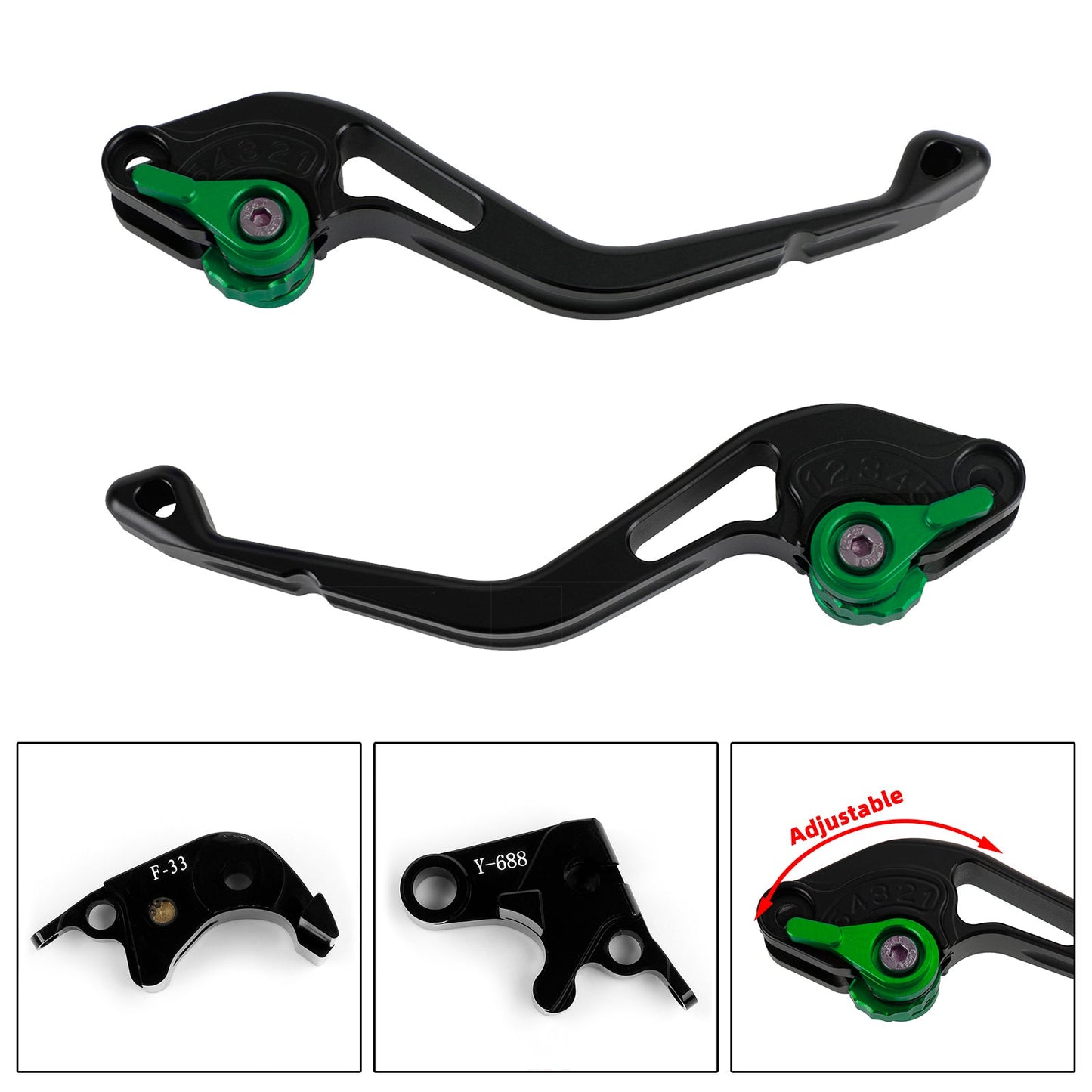 Honda CBR600RR 2007-2017 CBR1000RR 08-16 NEW Short Clutch Brake Lever