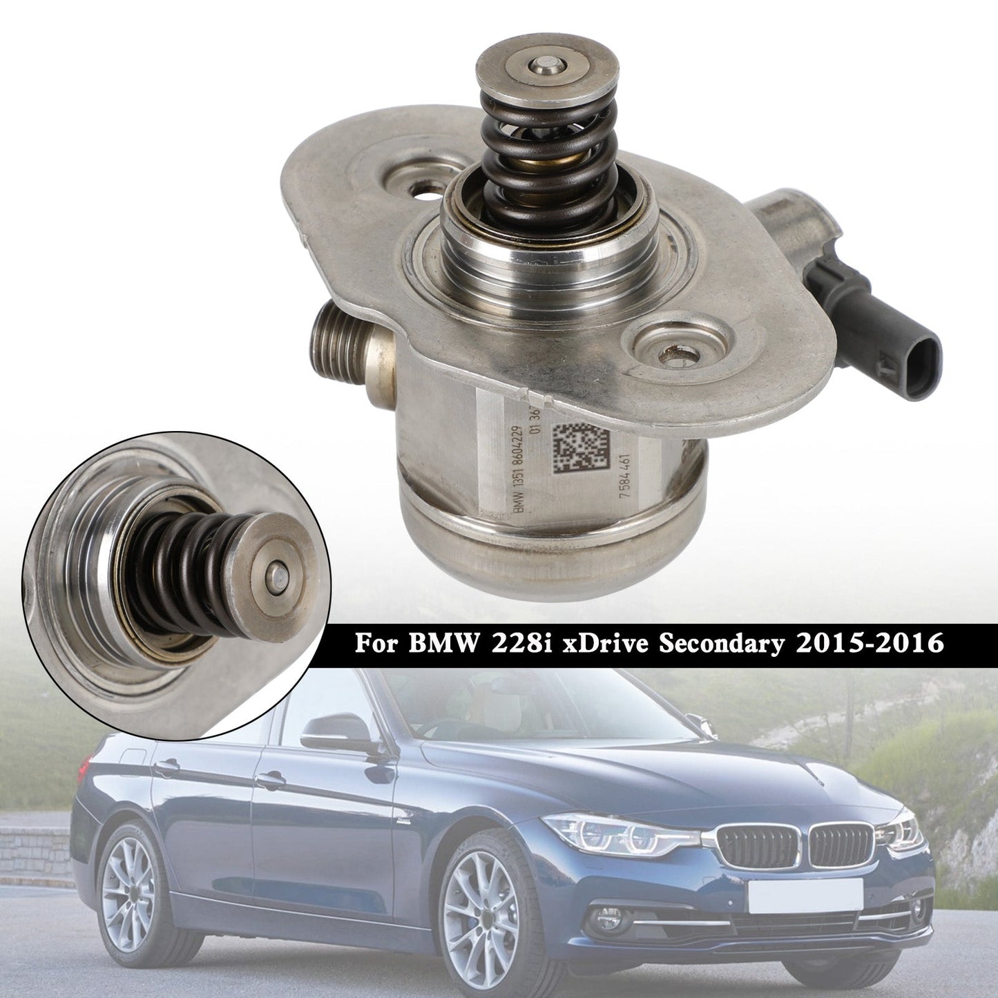 2015-2016 BMW 228i xDrive 428i Gran Coupe 528 528i Secondary High Pressure Fuel Pump 13518604229 0261520281