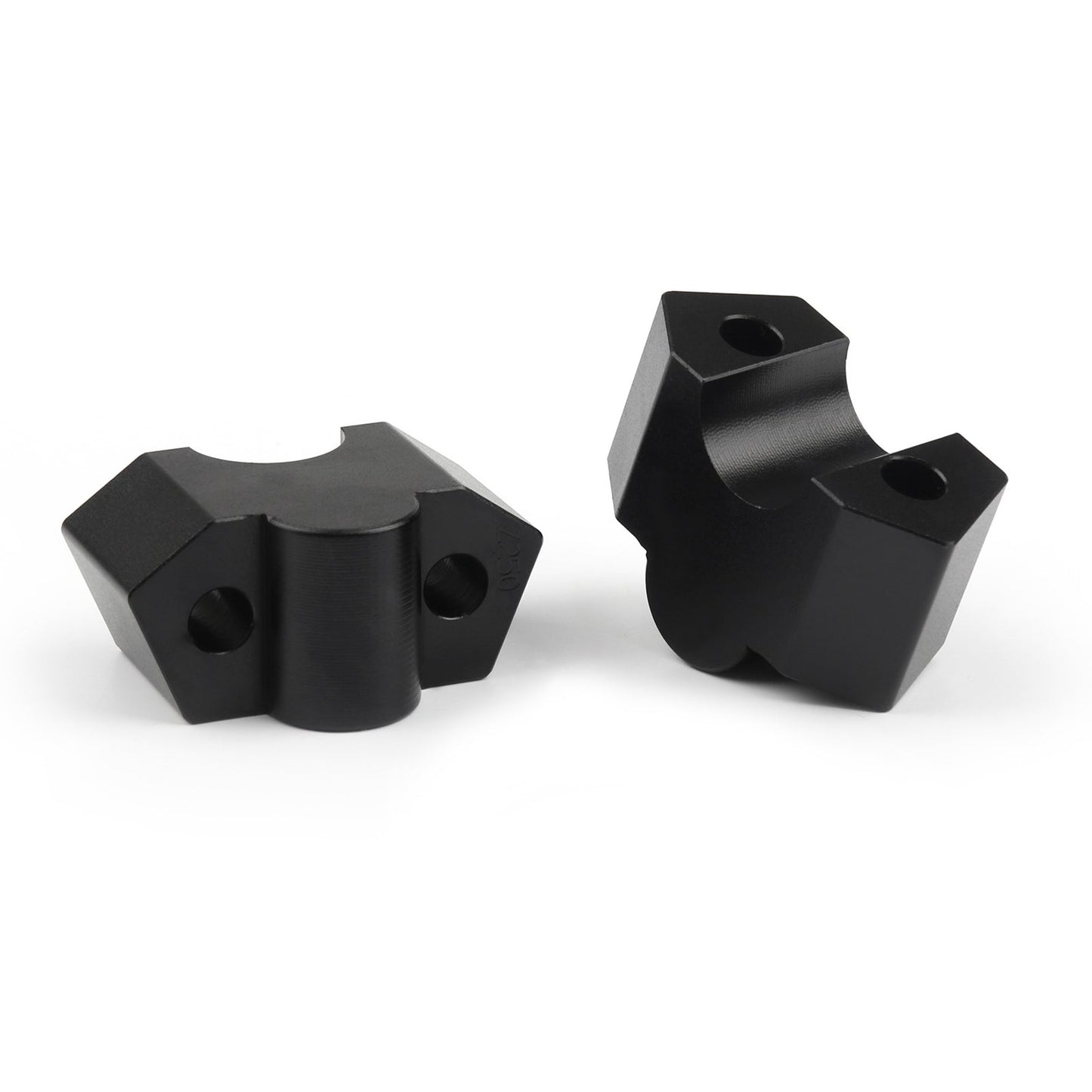 Aluminum 7/8" 22mm Motorcycle HandleBar Riser Mount Clamps For Kawasaki Z250 BLK