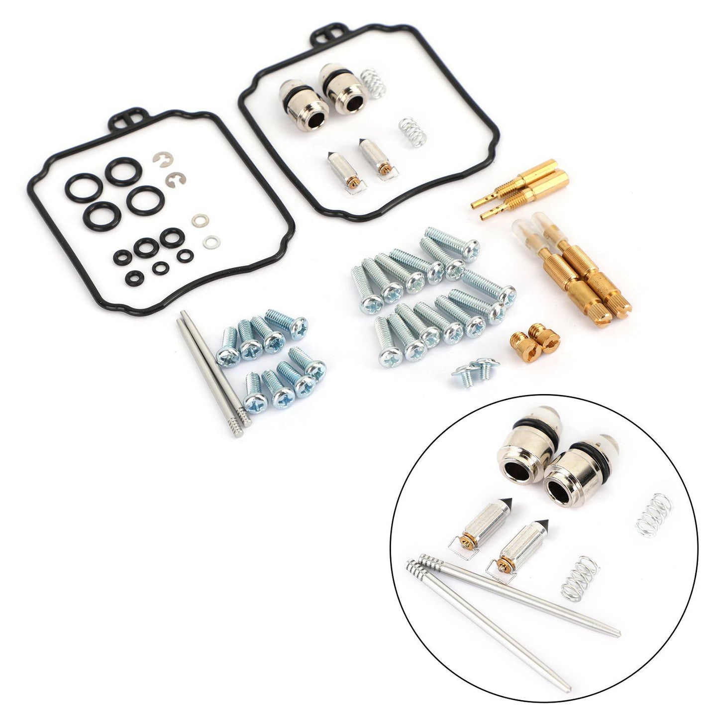 Carburetor Repair Rebuild Kit for Yamaha XVS65 V-STAR 650 Custom XVS65A 1998-05