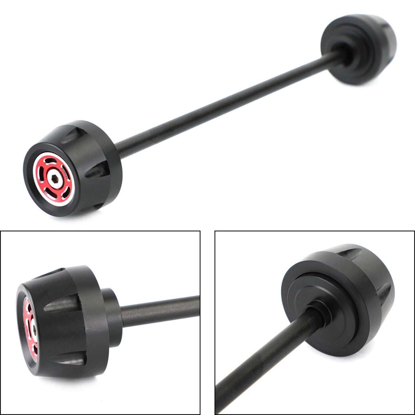 FRONT Axle Fork Sliders Crash Bobbins Black Fit for Ducati Scrambler All Models