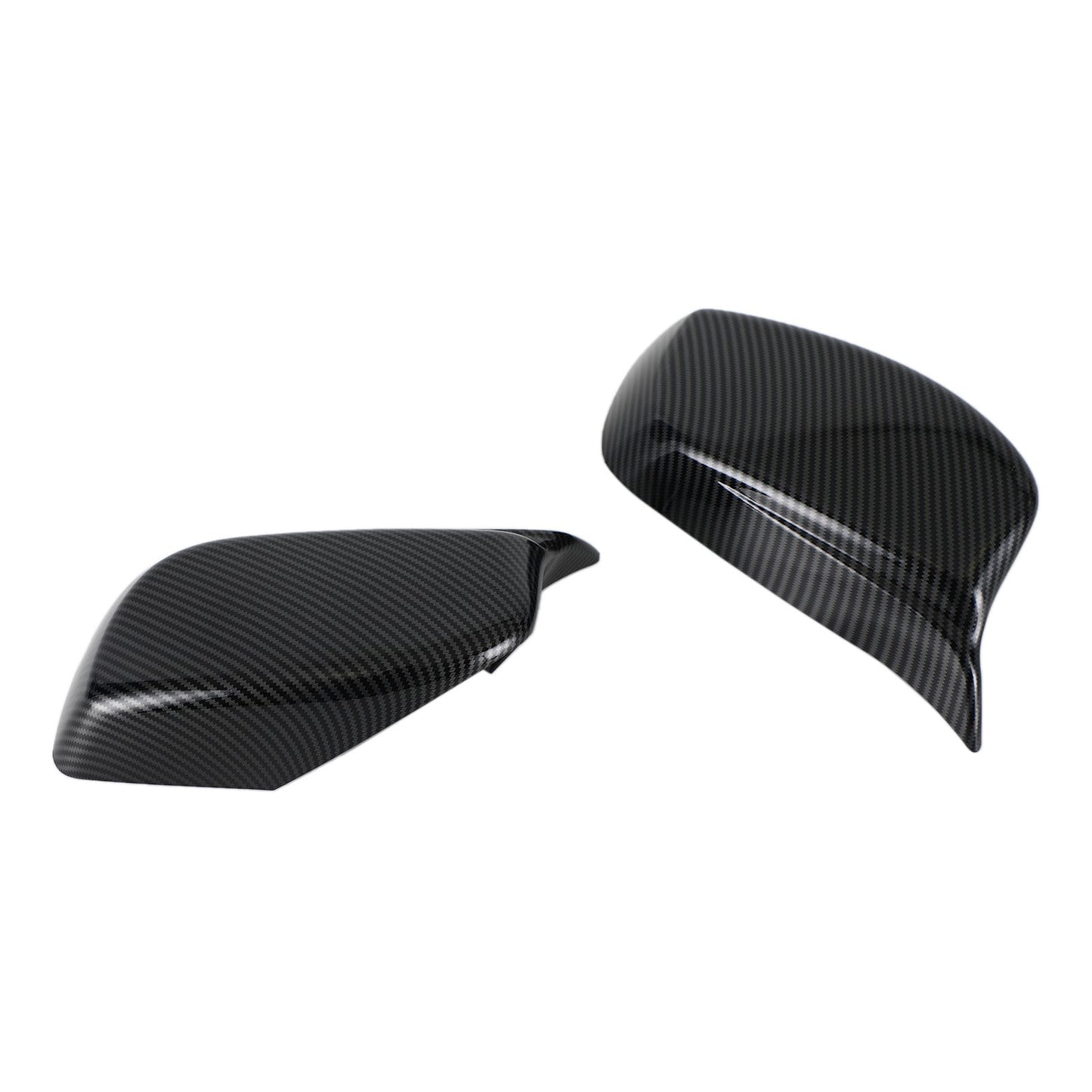 2x Carbon Rear View Side Mirror Cover Caps For BMW E60 5 Series 2004-2007