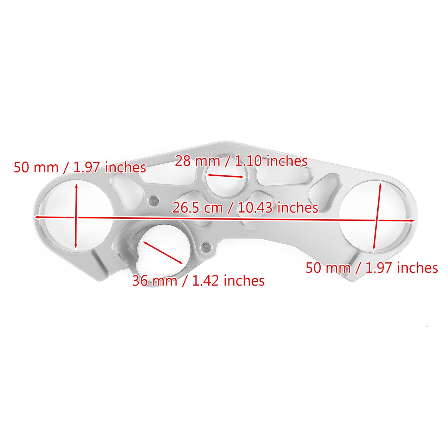Lowering Triple Tree Front Upper Top Clamp for SUZUKI GSXR 600 750 1000 Black