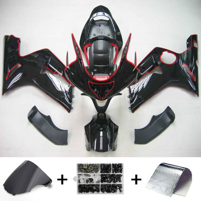 2003-2004 Kawasaki ZX6R 636 Amotopart Injection Fairing Kit Bodywork Plastic ABS #105